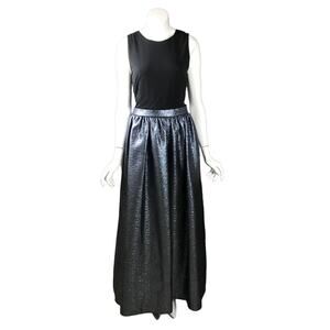 Aidan Mattox Gown Sleeveless Metallic Womens Skirt Dress Size 12